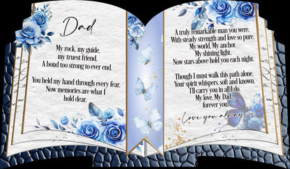 Open Book Memorial Plaque