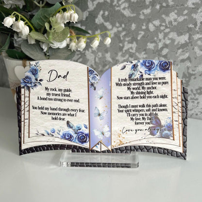 Open Book Memorial Plaque