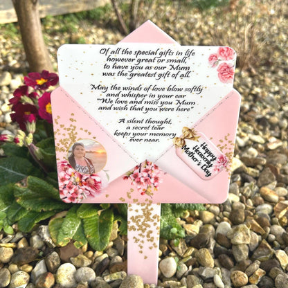 Mother's Day Memorial Letter to Heaven Grave Marker