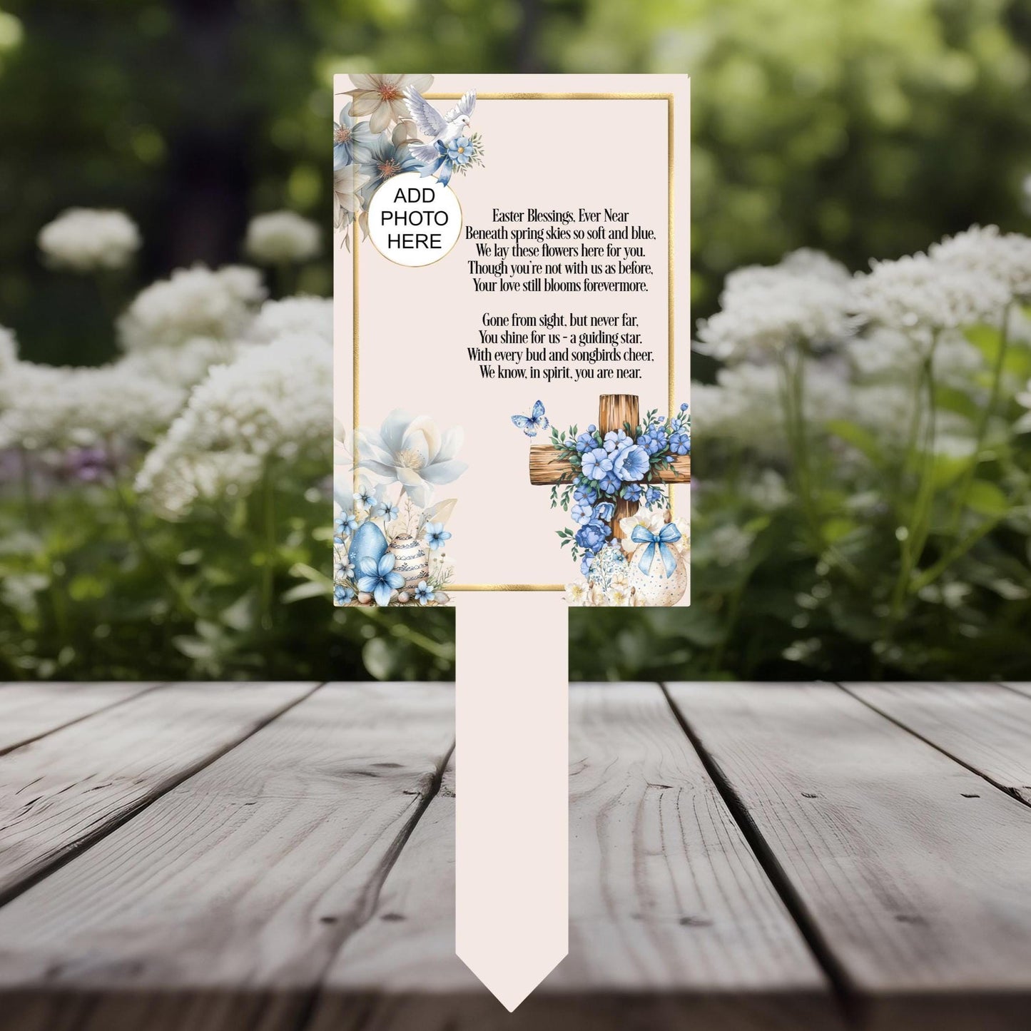 Easter Memorial Remembrance Grave Marker