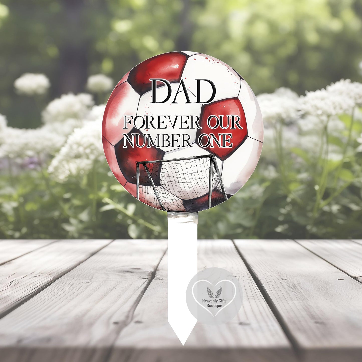 Forever Our Number One Football Memorial Plaque