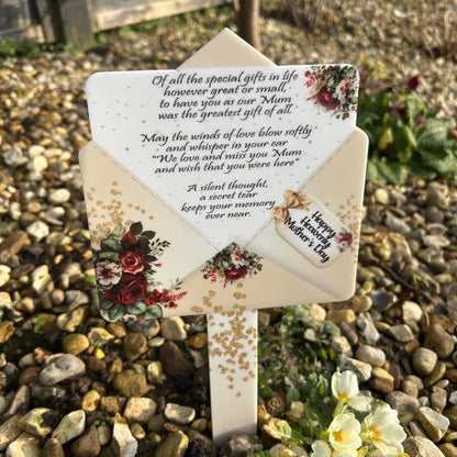 Mother's Day Memorial Letter to Heaven Grave Marker