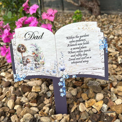 Memorial Robin Book Grave Marker