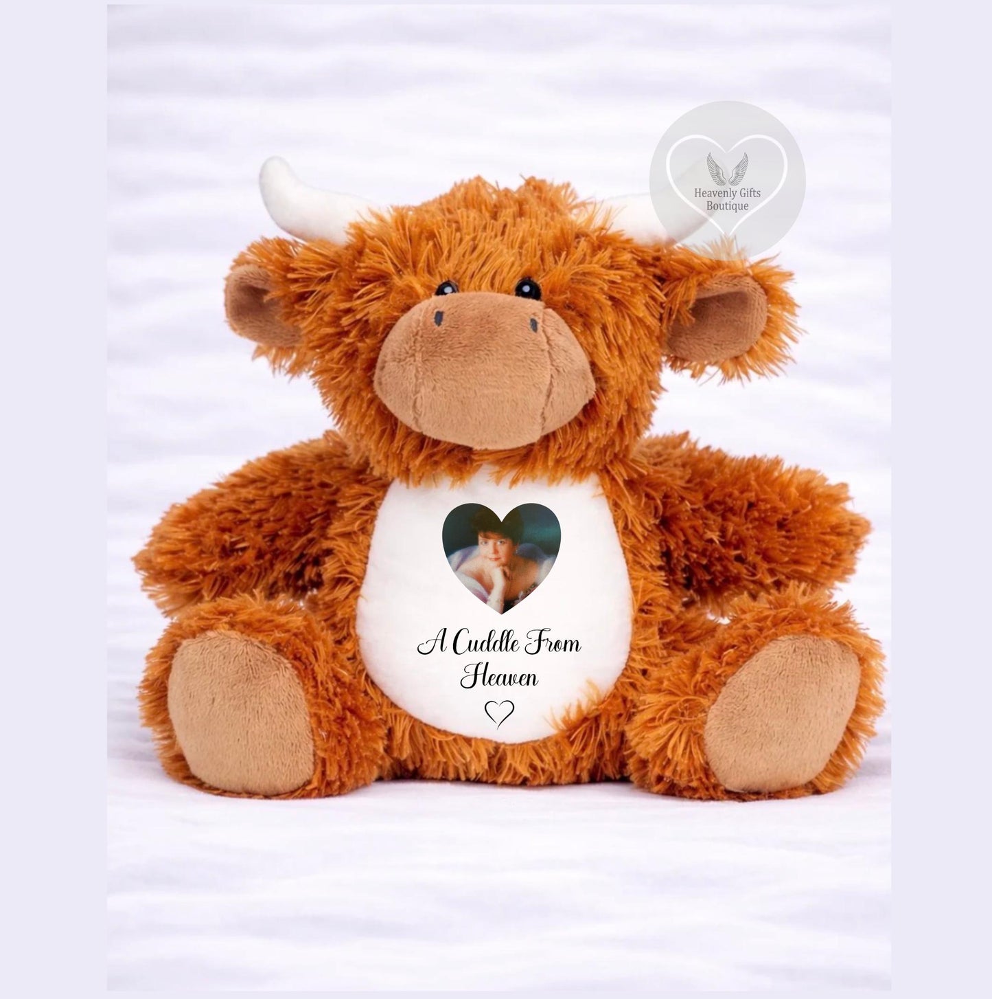 Personalised Memorial Highland Cow Teddy Bear