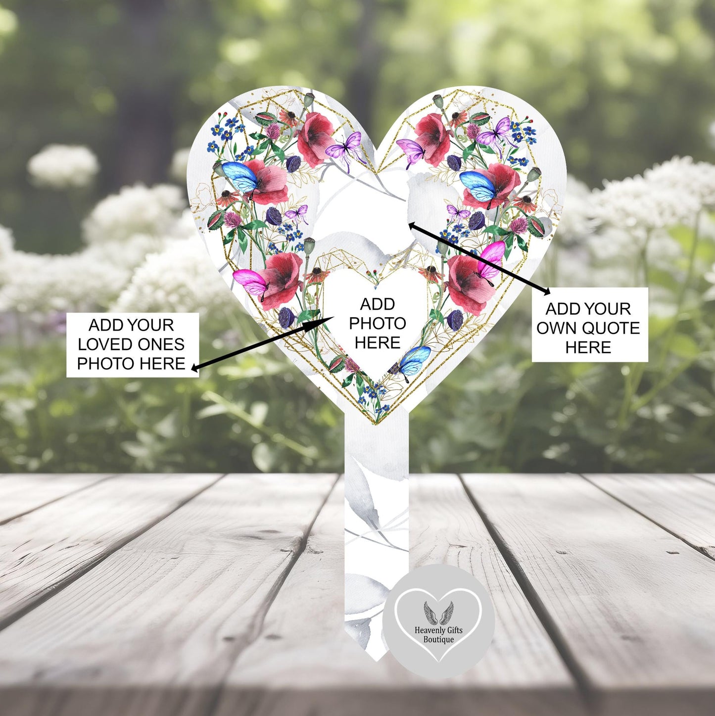 In Loving Memory Butterflies and Poppy's Grave Decoration |