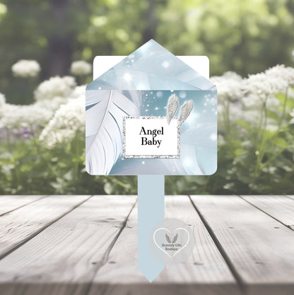 Rainbow Angel Baby Grave Marker