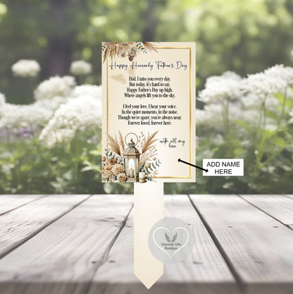 Happy Heavenly Fathers Day Card