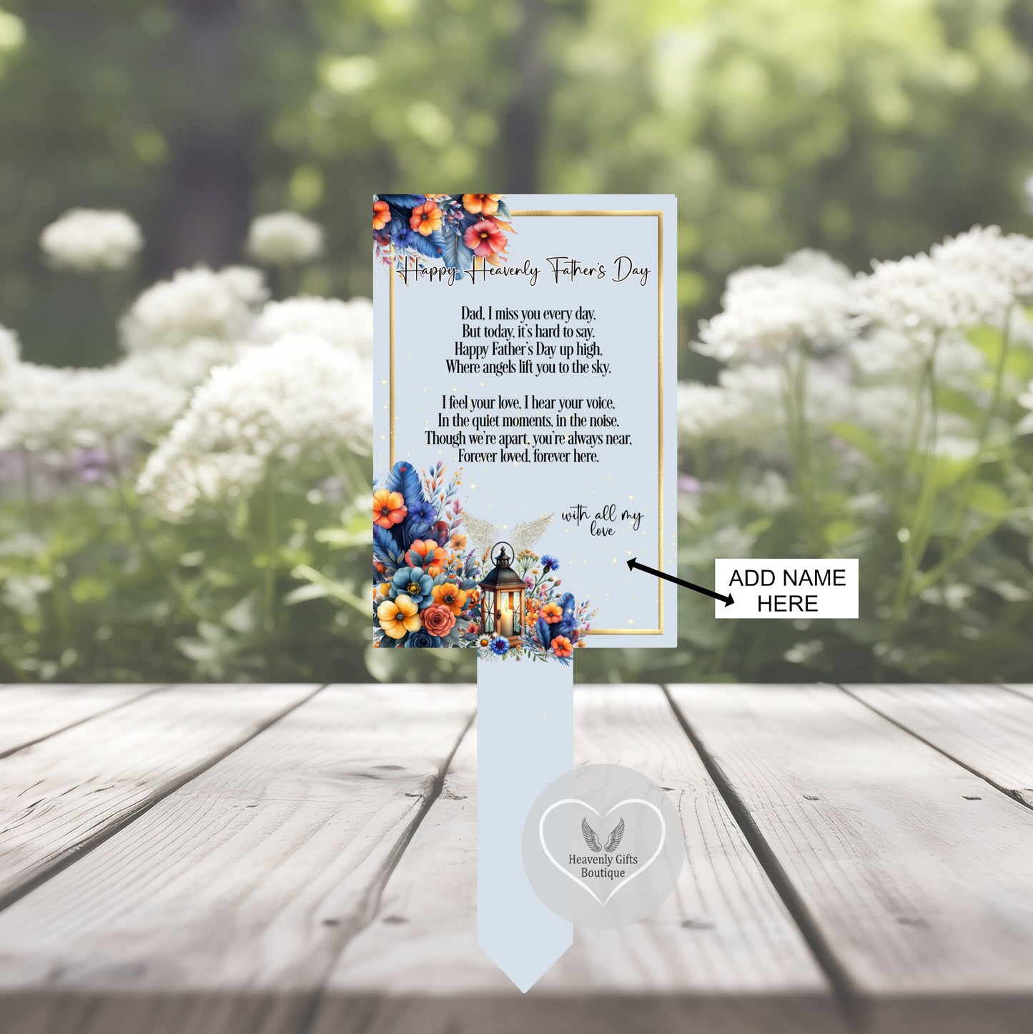 Happy Heavenly Fathers Day Card