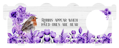 Robins Appear When Loved Ones Are Near Memorial Bench Keepsake
