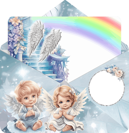 Letter Envelope- Rainbow Angel Baby Grave Marker