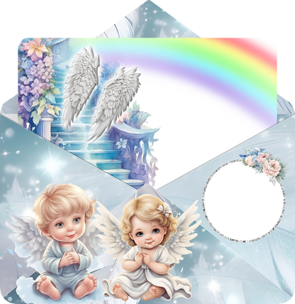 Letter Envelope- Rainbow Angel Baby Grave Marker