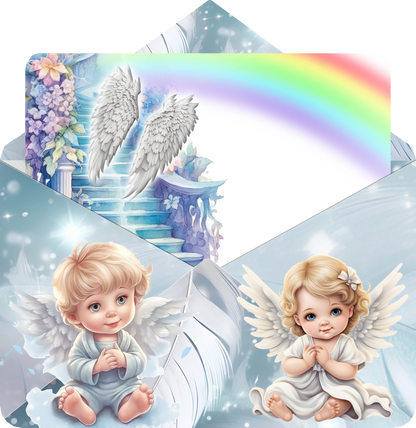 Letter Envelope- Rainbow Angel Baby Grave Marker