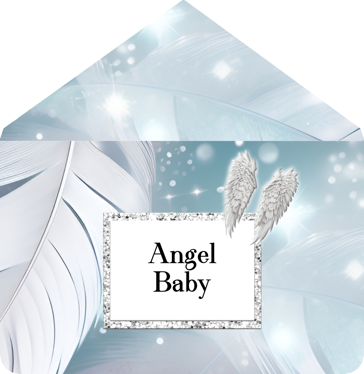 Letter Envelope- Rainbow Angel Baby Grave Marker