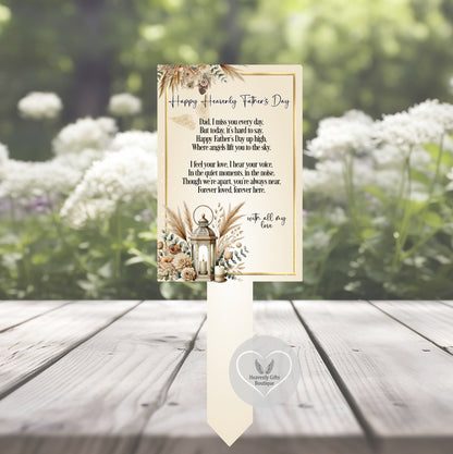 Happy Heavenly Fathers Day Card