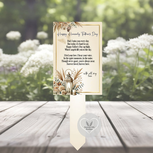 Happy Heavenly Fathers Day Card