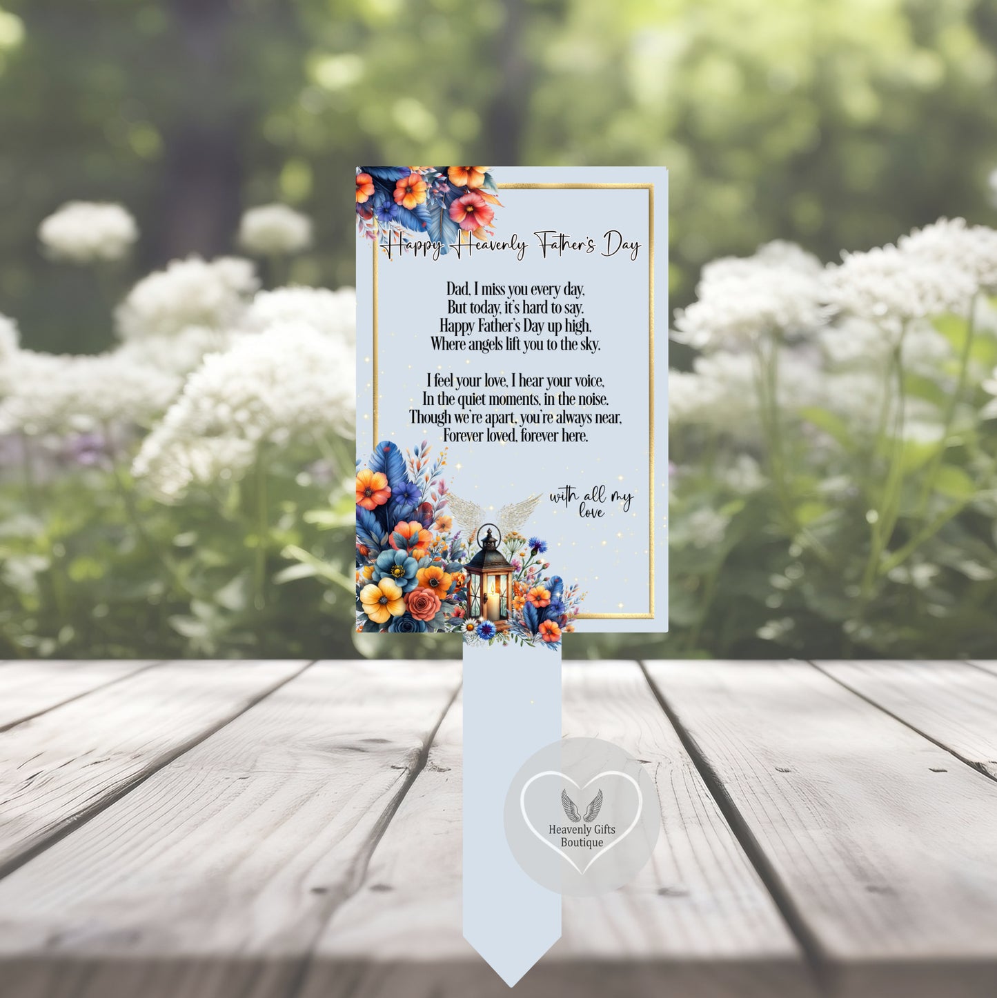 Happy Heavenly Fathers Day Card
