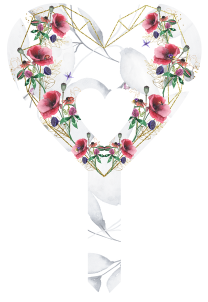 In Loving Memory Poppy Grave Marker