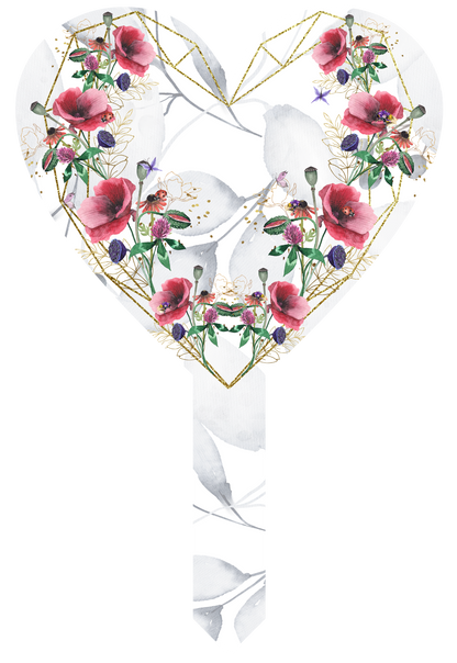 In Loving Memory Poppy Grave Marker