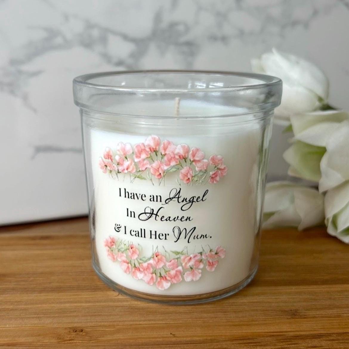Memorial Candle for Mum remembrance gift
