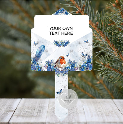 Letter to heaven grave marker design with custom text