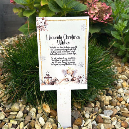 Heavenly Christmas Wishes Memorial Marker
