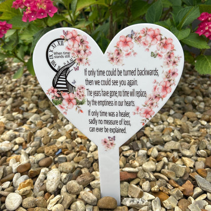 If Only Time Mothers Day Card Grave Marker| Heavenly Mothers Day Grave Decoration