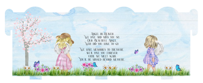 Angel In Heaven memorial bench with remembrance poem