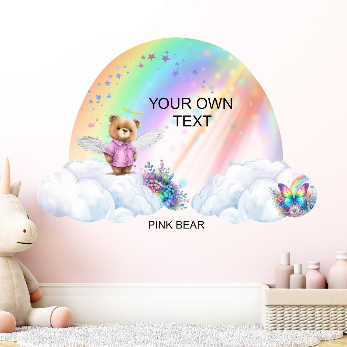 Angel teddy baby loss memorial hanging decoration