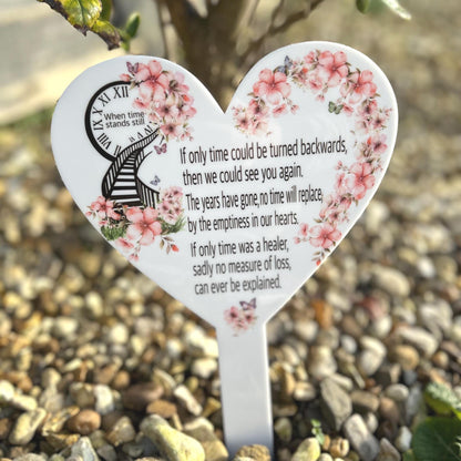 If Only Time Mothers Day Card Grave Marker| Heavenly Mothers Day Grave Decoration