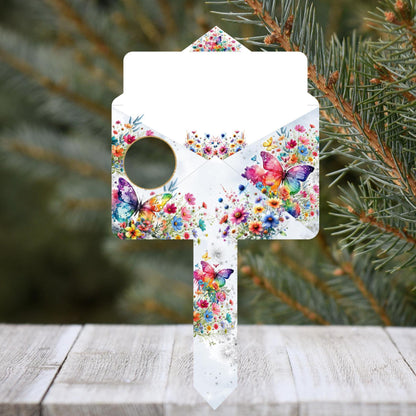 Butterfly memorial grave marker with custom text option