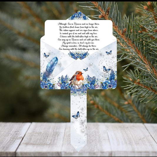 Robin Letter To Heaven Grave Marker