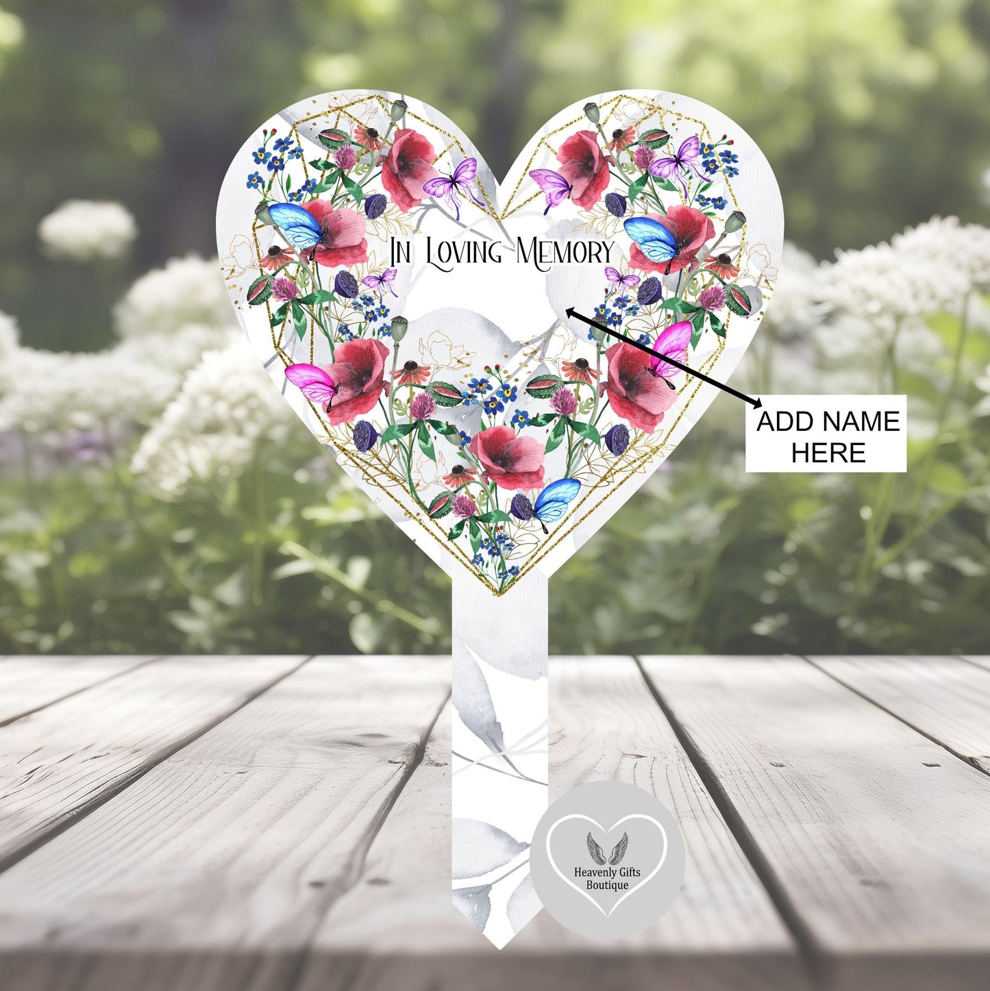 In Loving Memory Butterflies and Poppy's Grave Decoration |