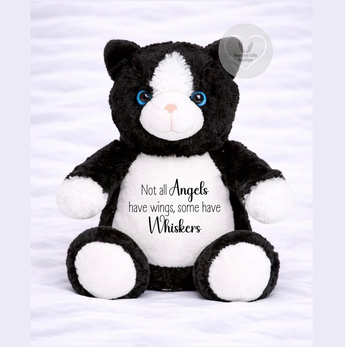 Cat loss remembrance teddy with personalised wording