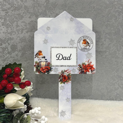 Christmas Letter To Heaven grave marker with poem and photograph