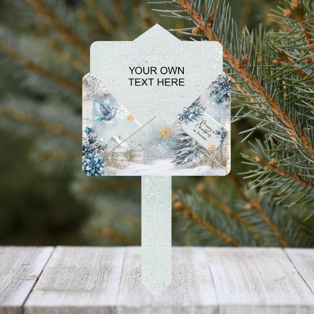 Front of Christmas Letter To Heaven memorial grave marker
