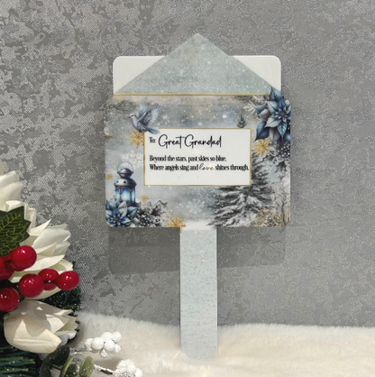 Christmas Letter To Heaven grave marker with your own poem