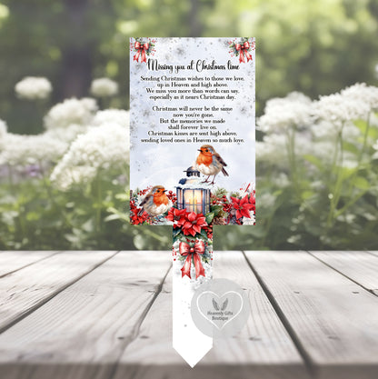 Christmas memorial grave marker personalisation options