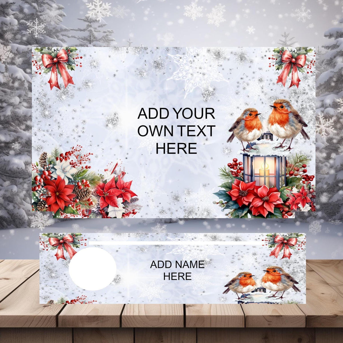 Missing You At Christmas memorial tealight holder standard design