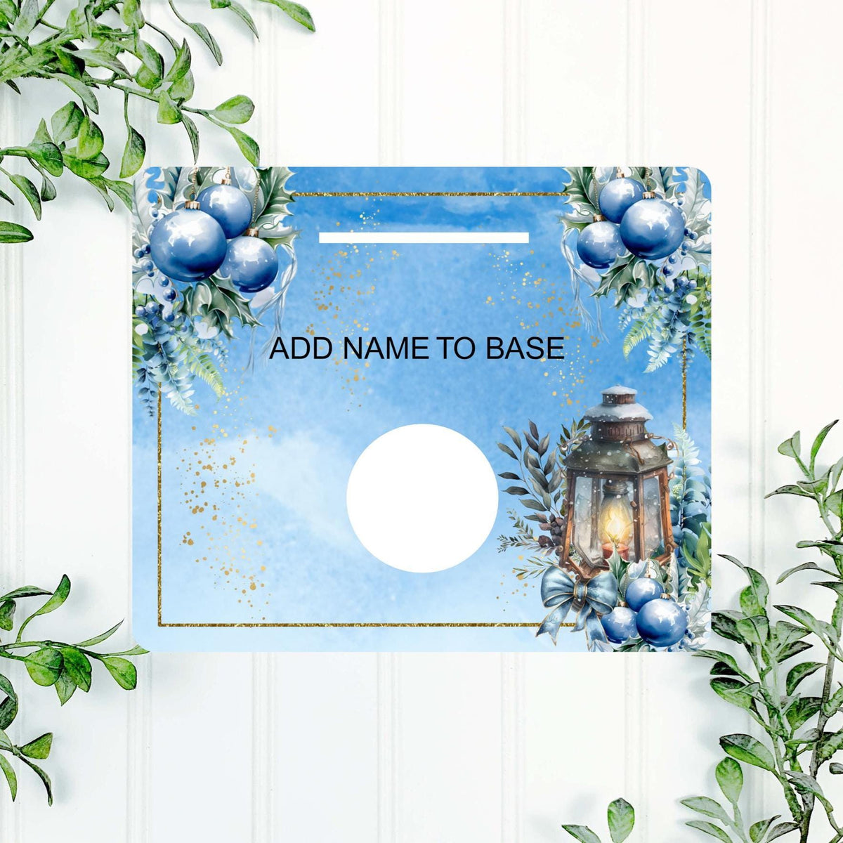 Personalised Christmas memorial tealight holder with photograph