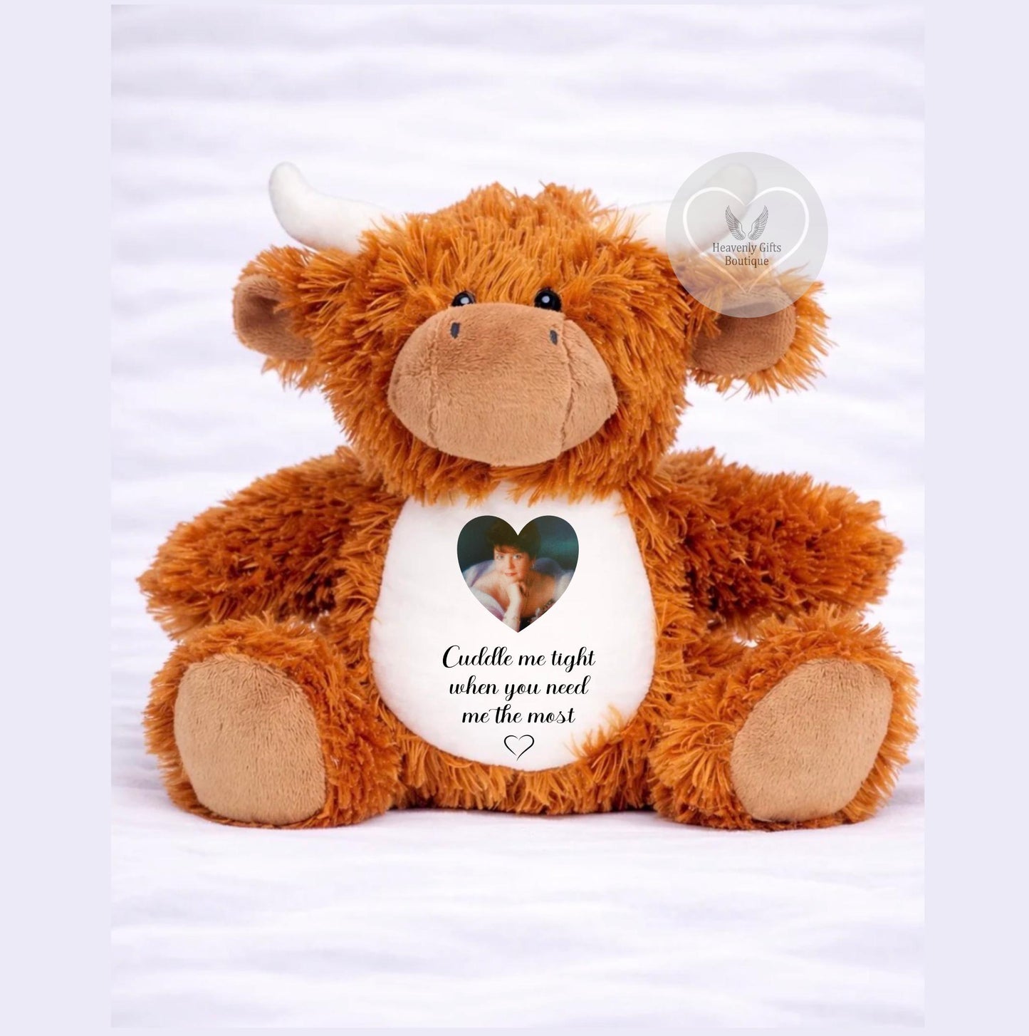 Personalised Memorial Highland Cow Teddy Bear