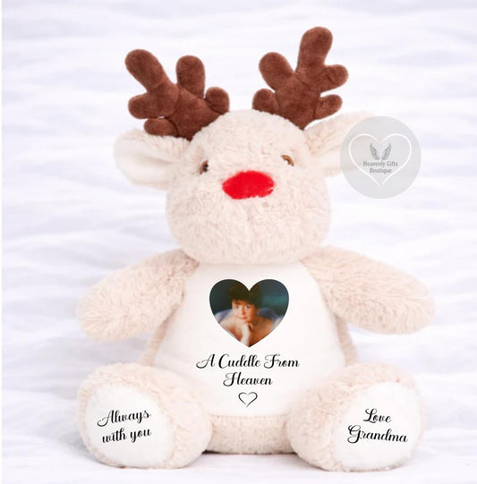 Memorial Reindeer Teddy Bear - A Cuddle From Heaven Bear