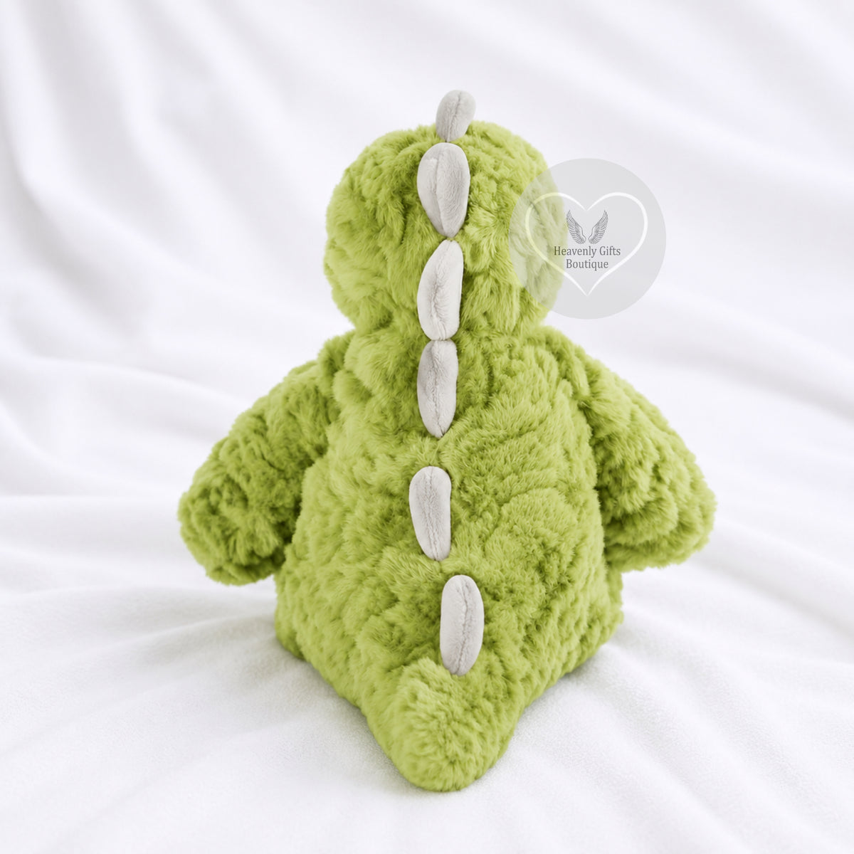 Dinosaur memorial teddy photo keepsake for someone deeply missed