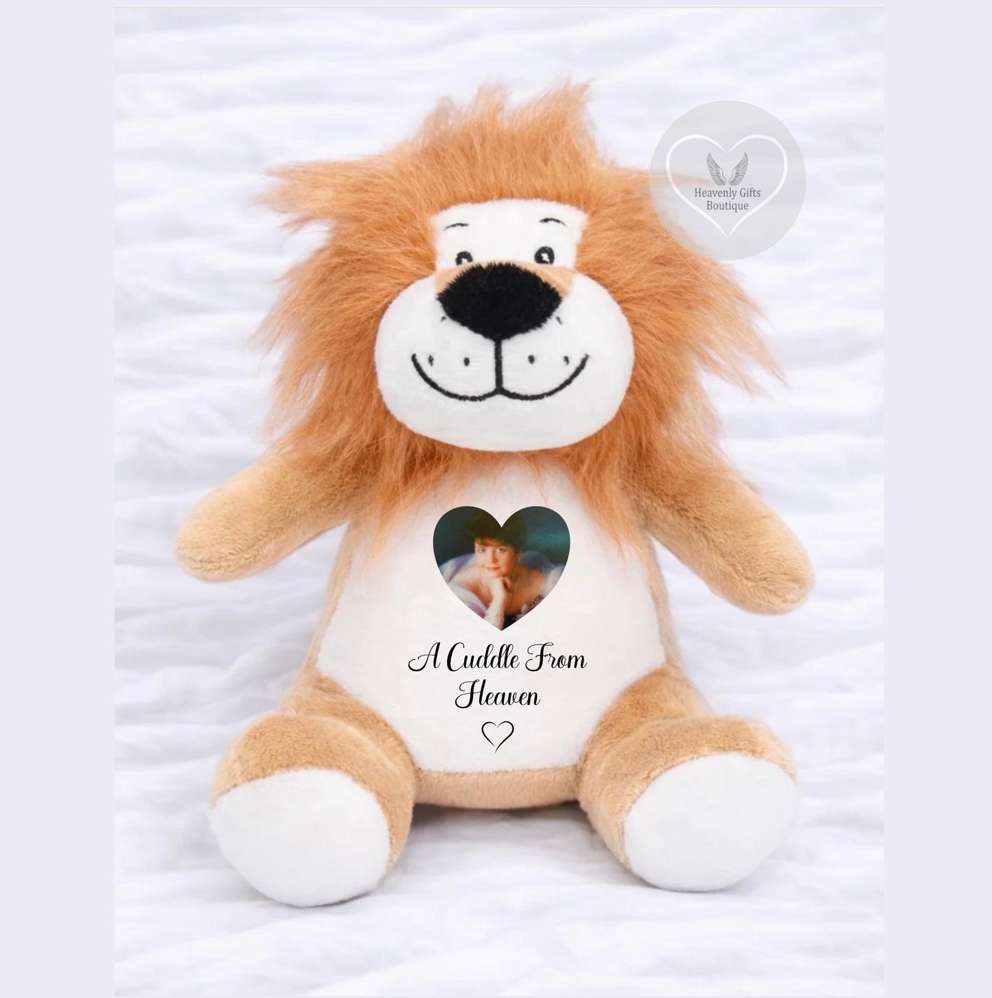 Personalised Memorial Lion Teddy Bear