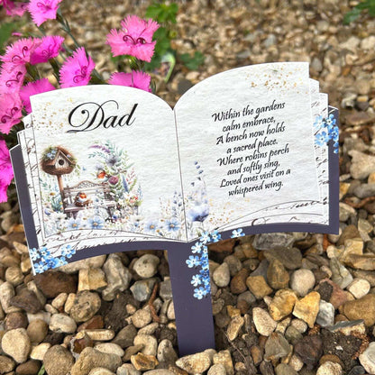 Memorial Robin Book Grave Marker