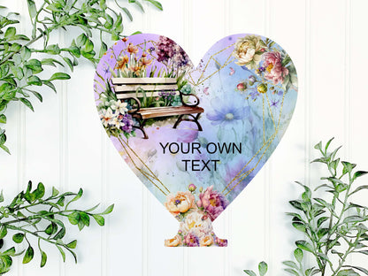 Mum Memorial Heart Tealight Plaque