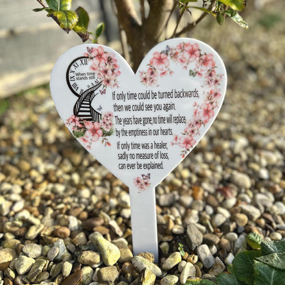 If Only Time Mothers Day Card Grave Marker| Heavenly Mothers Day Grave Decoration