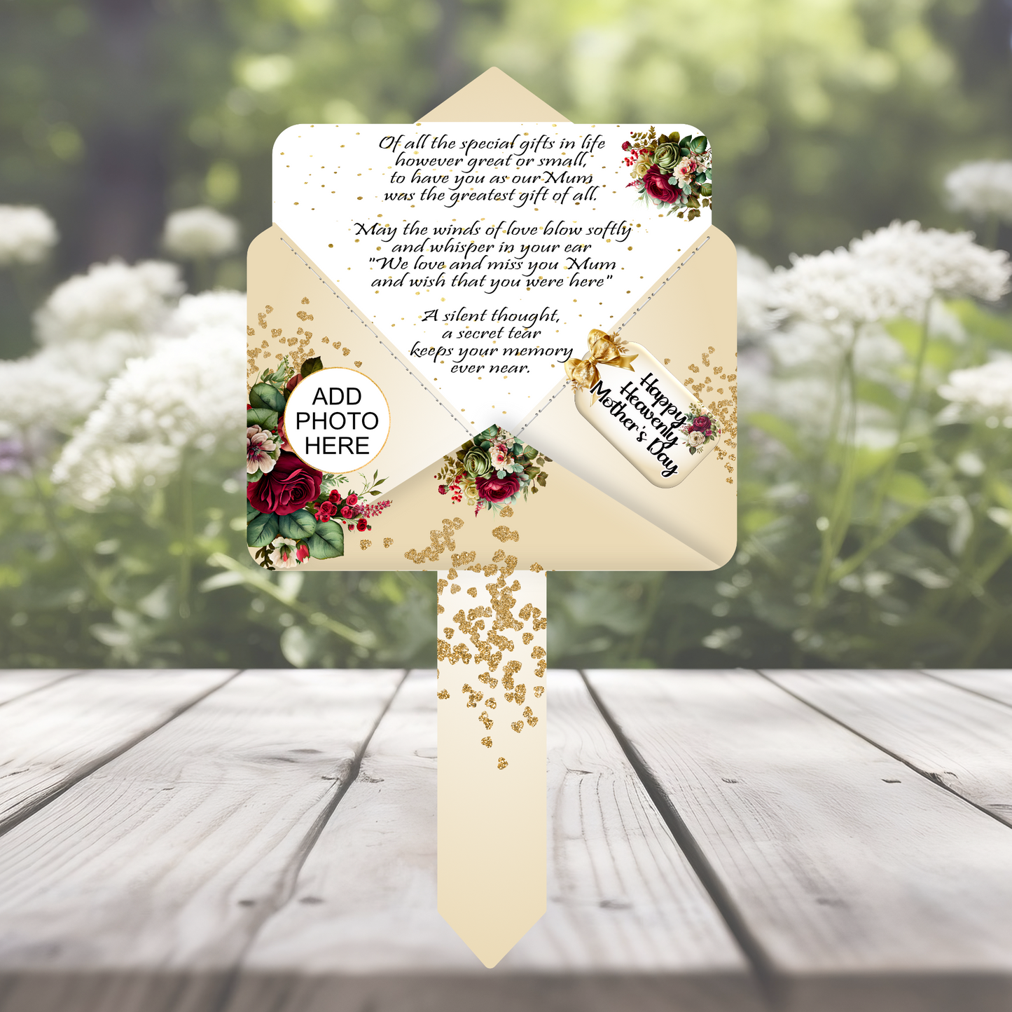 Mother's Day Memorial Letter to Heaven Grave Marker