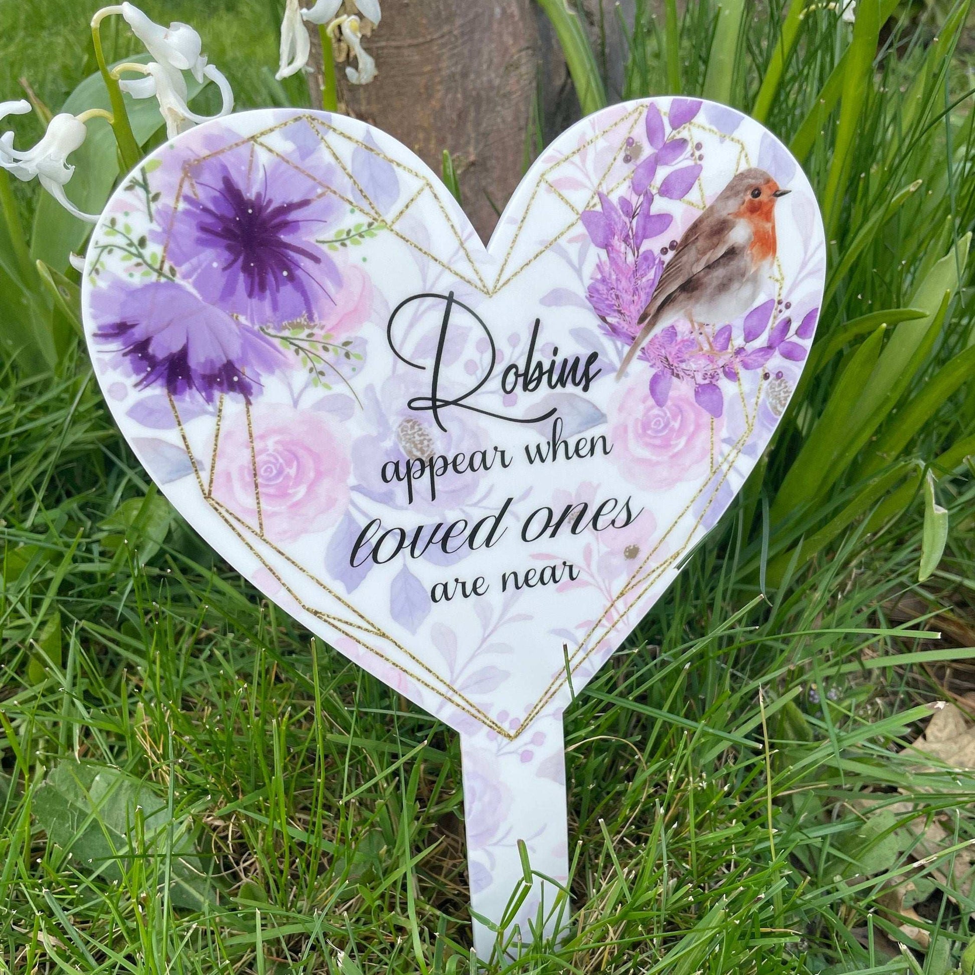 Robins Appear When Loved Ones Are Near Grave Marker