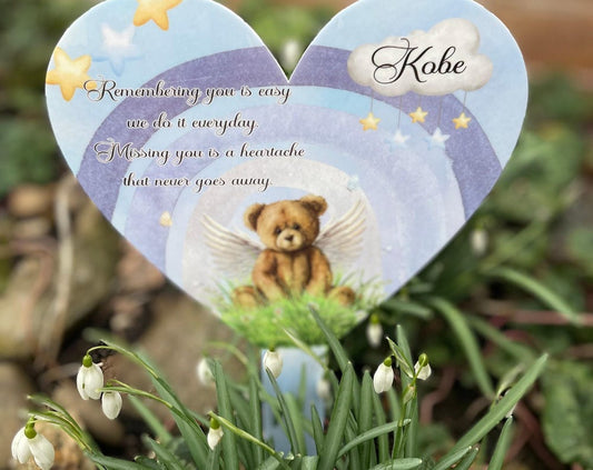 Baby Grave Marker| Personalised Baby Memorial Plaque| Baby Girl & Boy Memorial Plaque| Children's Grave Marker| Headstone Grave Marker