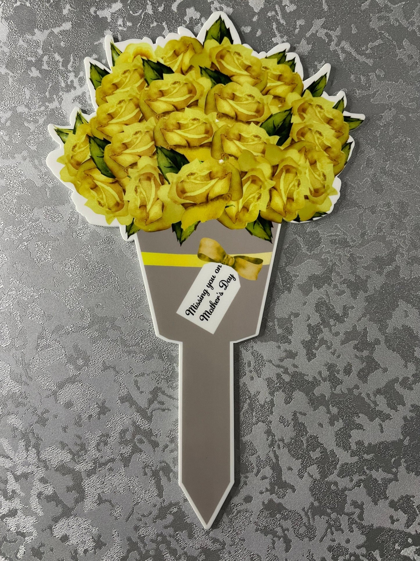 Flower Bouquet Grave Marker